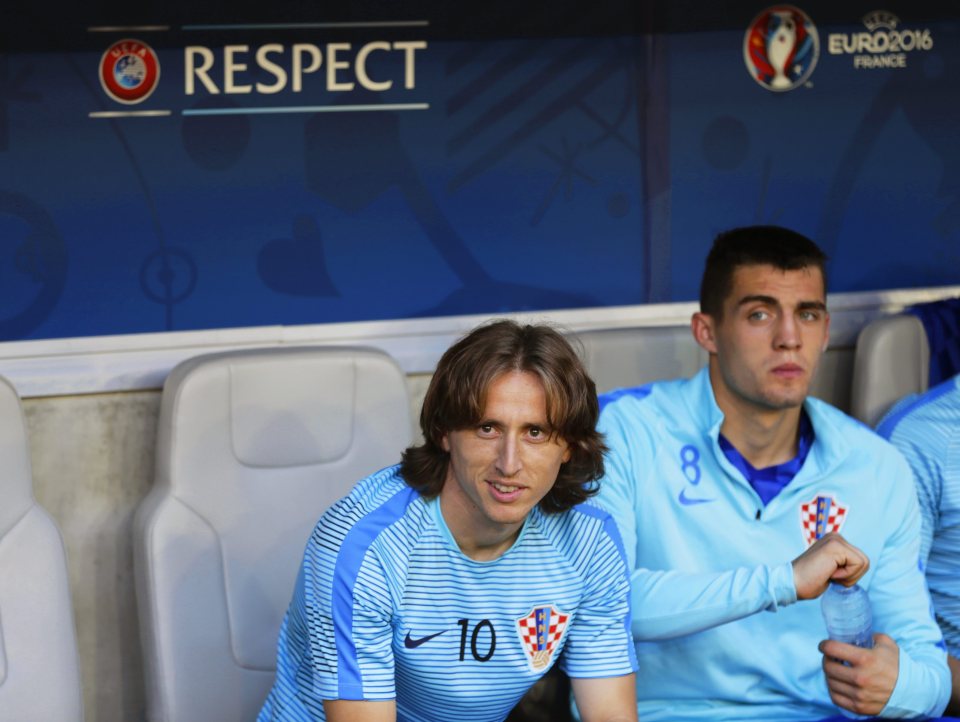 Luka Modric was on the bench for Croatia's 2-1 win over Spain on Tuesday