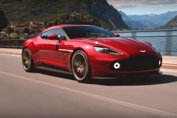 Aston Martin Zagato on a bridge