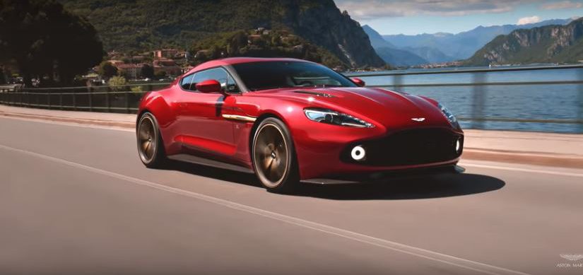 Aston Martin Zagato on a bridge
