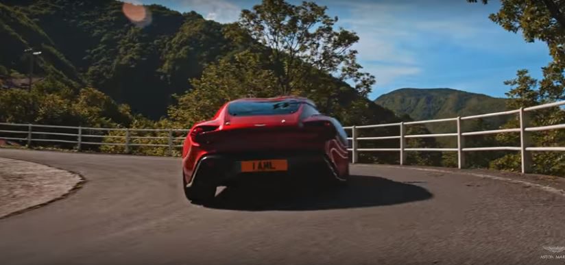 Aston Martin Zagato on a hill