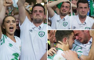 Robbie Brady's brother can't contain his emotions as Ireland's Euro 2016 hero nets the winner against Italy