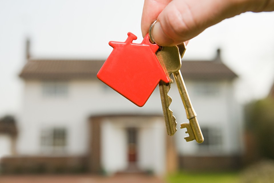 Person holding house keys