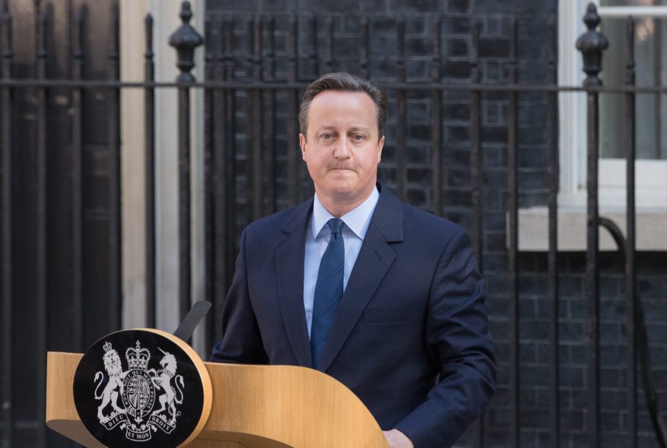 David Cameron resigns on the steps of 10 Downing Street following Brexit win