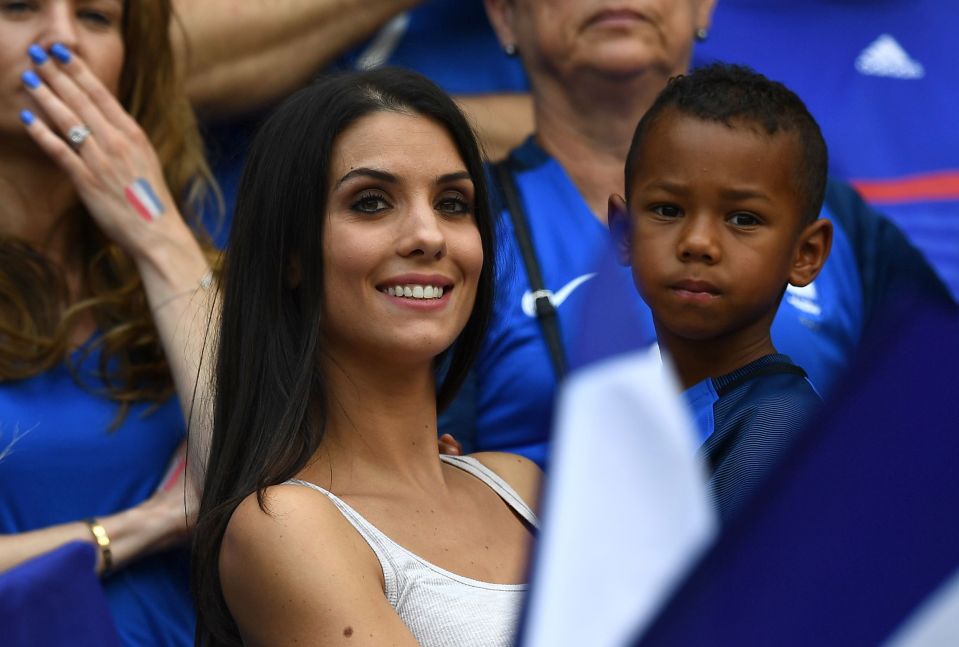 Wife of France and Manchester City defender Bacaray Sagna was in the crowd with their younger son Kais Sagna for the game