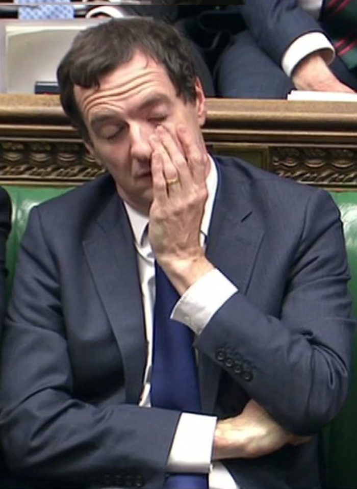 Pic shows: Commons statement on the Brexit Vote George Osborne looks a little sleepy sitting next to David Cameron Pic by Pixel 8000 Ltd