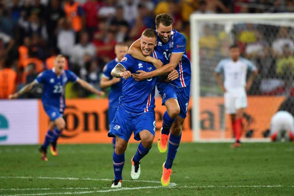 Ragnar Sigurdsson and Kari Arnason had plenty of energy left after a huge defensive effort