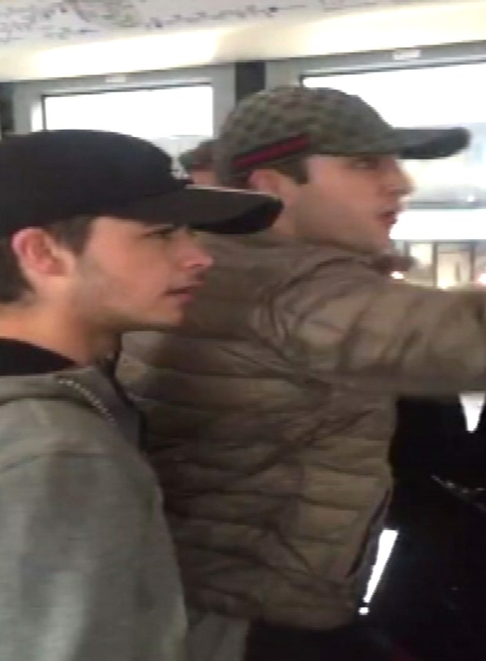 At one point one of the trio tell the man to "go back to Africa" before hurl beer over him and a nearby pram