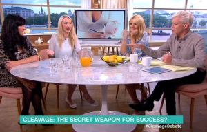 Phillip Schofield scolds Holly Willoughby and Dr. Leah Totton during boob debate