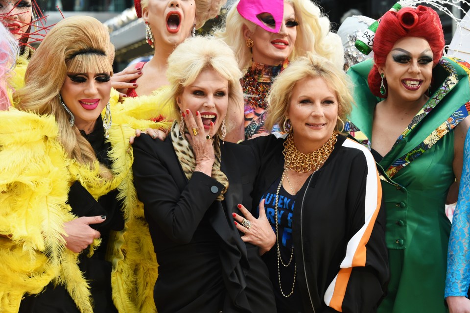 The Ab Fab premiere is in full swing in London's Leicester Square