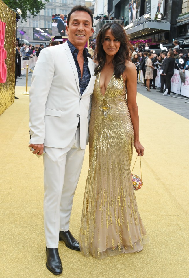 Arlene's former Strictly co-judge Bruno Tonioli dressed to impress in a white suit while Jackie St Clair went for gold