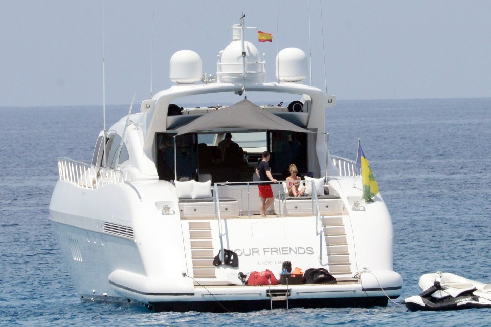 The superyacht costs £120k a week to rent