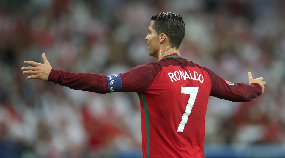 Portugal forward Cristiano Ronaldo was struggling to get on the ball in the second half