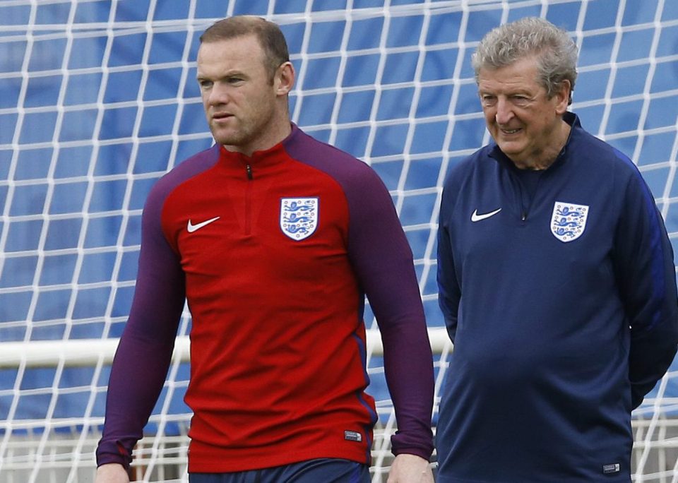 Skipper Wayne Rooney and manager Roy Hodgson