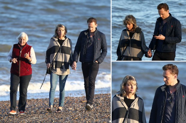 Taylor Swift and Tom Hiddleston with Diana Hiddleston