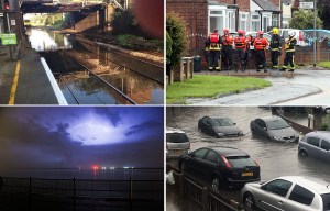 Travel chaos across Britain as storms cause severe flooding and misery for millions