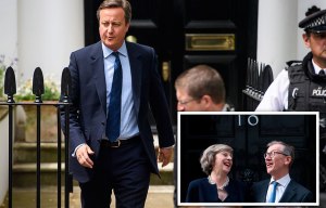 Theresa May spends first night as PM in Westminster flat as David Cameron holds up her move into No10