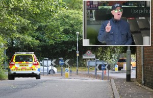 Police car seen near Chris Evans' home day after Met confirmed he would be probed about 'sexual assault'
