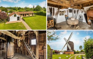 This incredible 350-year-old WINDMILL and converted stable block could be yours for £800,000
