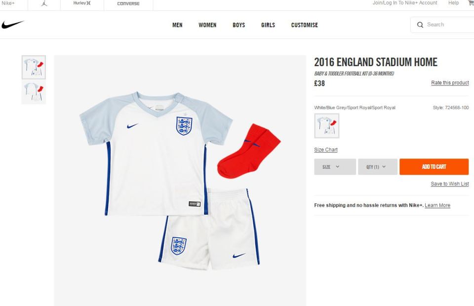 Engald nike kit