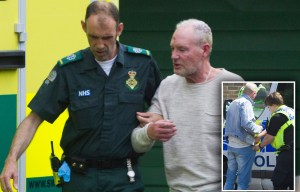 Medics treat Paul Gascoigne at home for three days running before he is rushed to hospital in ambulance