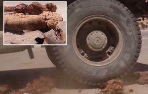 Shocking video shows ISIS thugs crushing mummies with a bulldozer as they destroy Palmyra