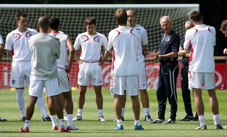Sven-Goran Eriksson led the Three Lions to three successive quarter-finals