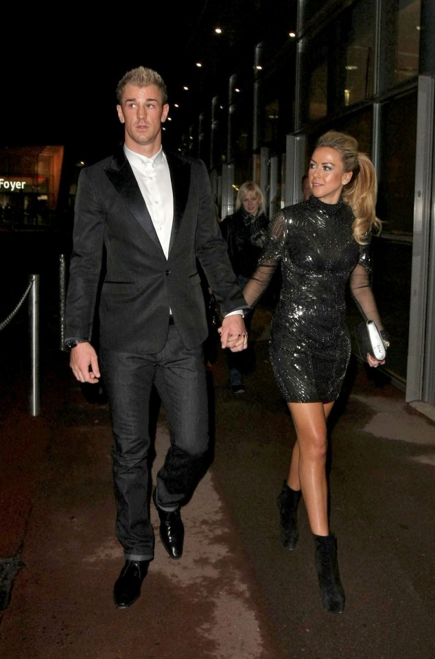 Joe Hart and his wife Kimberly Crew head out together
