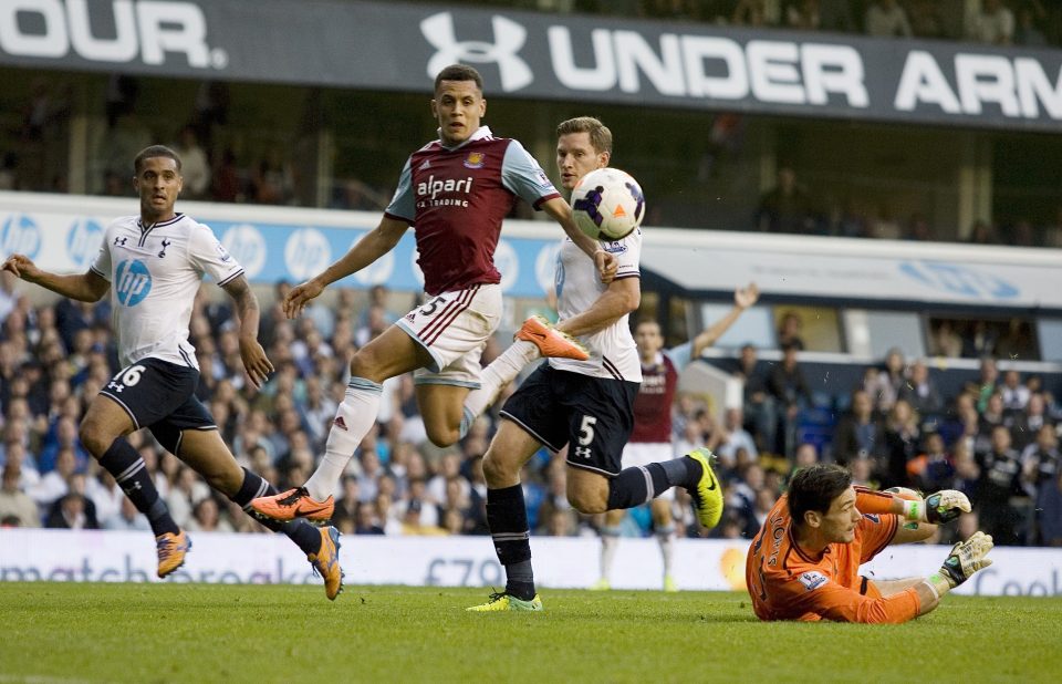 Ravel Morrison scores a brilliant individual goal as West Ham beat Tottenham 3-0 when Sam Allardyce fielded a side without a recognised striker