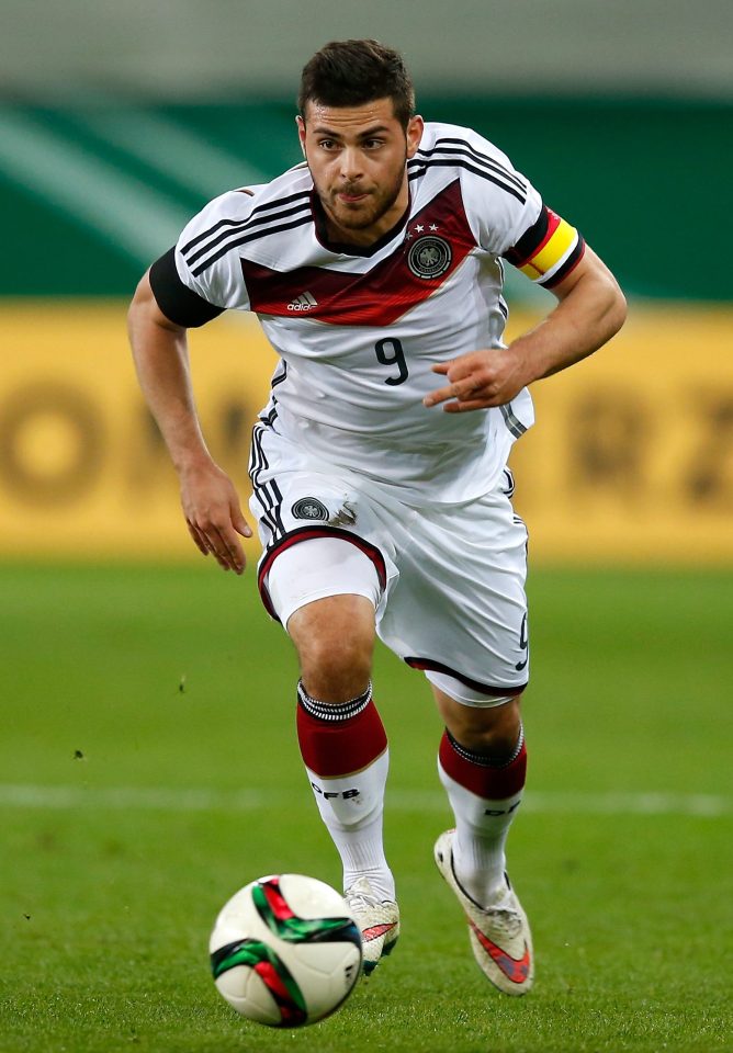 Kevin Volland of Germany runs with the ball