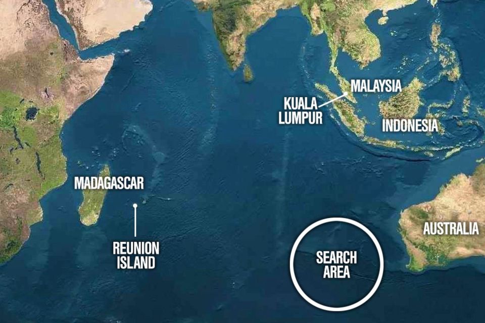 Researchers believe the aircraft could be 3000 miles further north than the current search area
