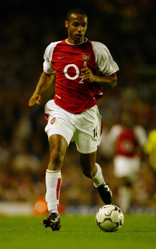 Club legend Henry had been working with Arsenals kids