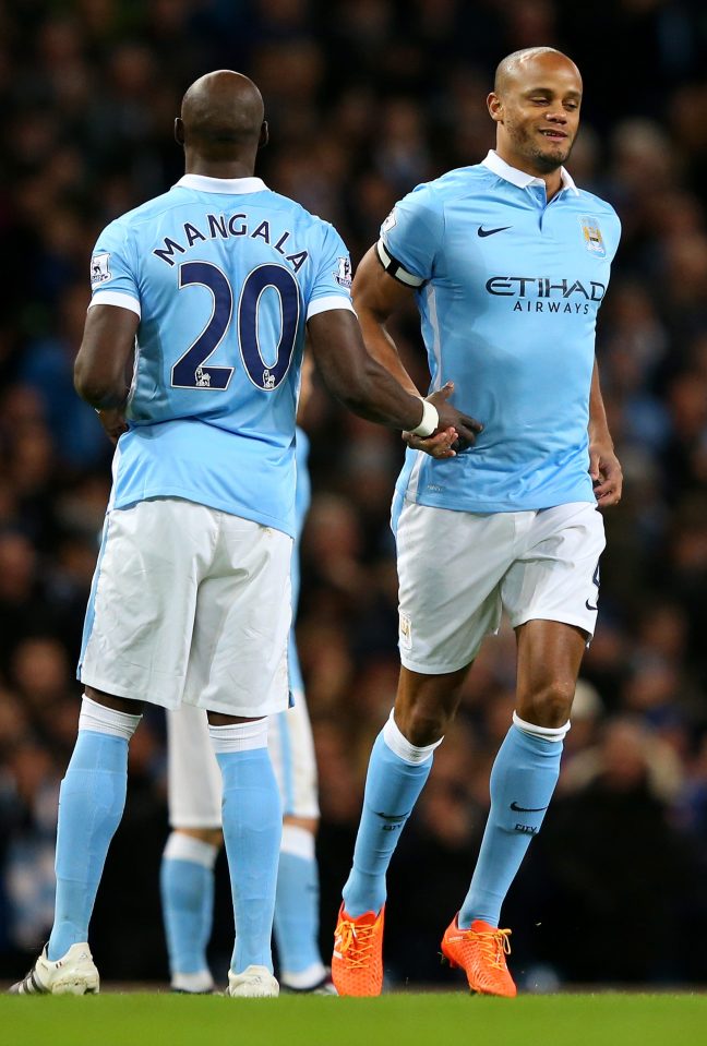 Eliaquim Mangala is behind Vincent Kompany and Nicolas Otamendi in the Manchester City pecking order