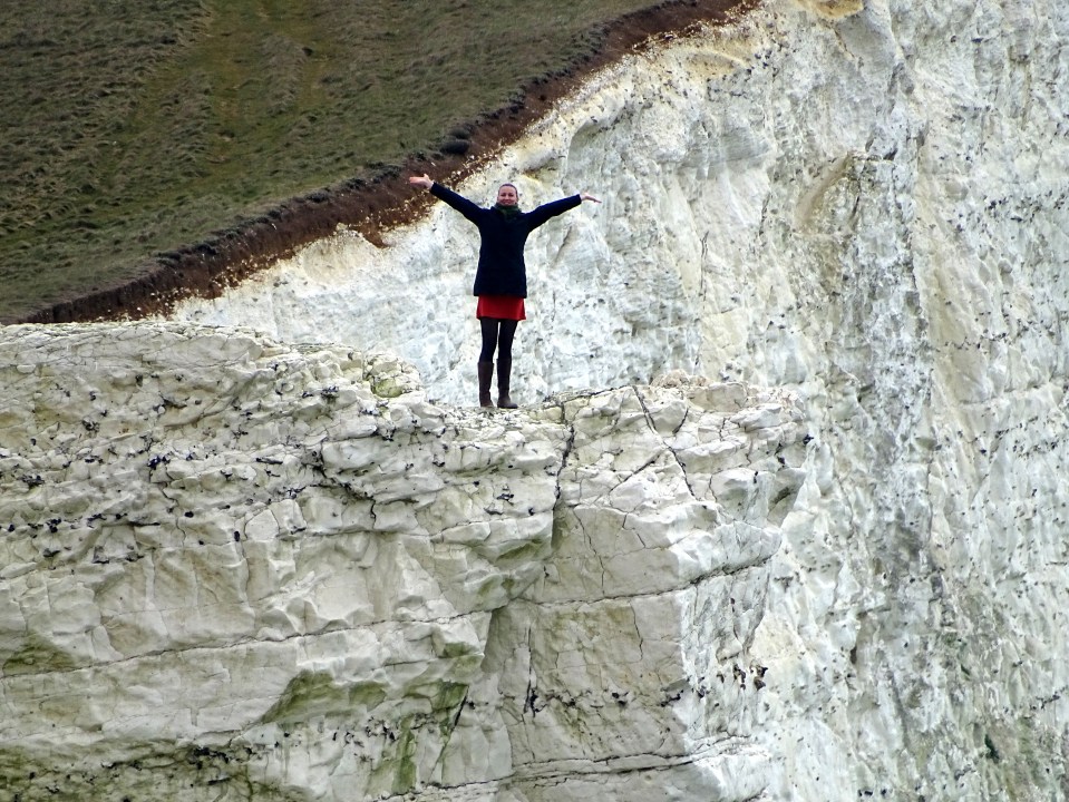 Tourists are being warned about the dangers of going to close to the cliff edge