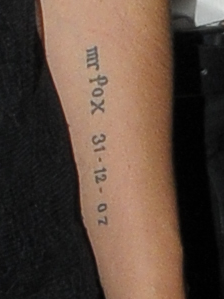 Billie Piper tattoo mistake
