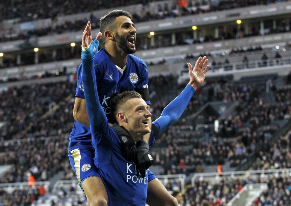 Jamie Vardy and Riyad Mahrez set the King Power alight last season