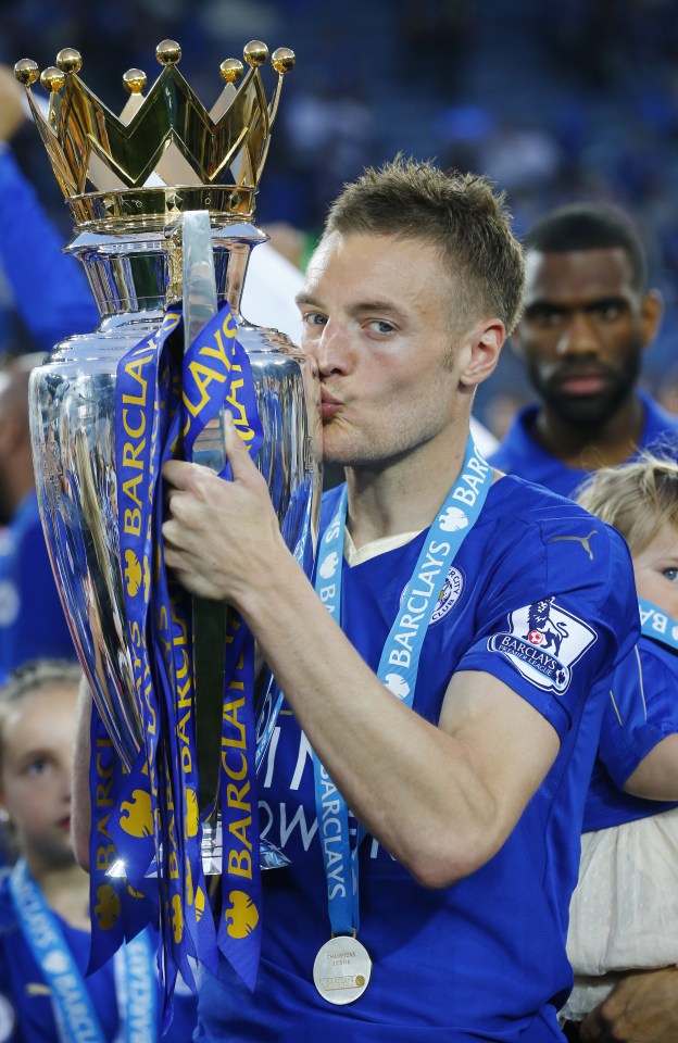 Jamie Vardy was a key member of Leicester's 2015-16 Premier League-winning side