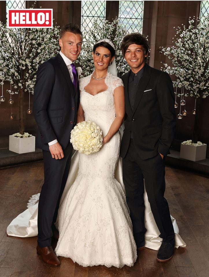 Jamie Vardy and wife Rebekah 
