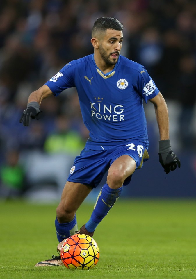 Leicesters Riyad Mahrez is also on Guardiolas summer wishlist