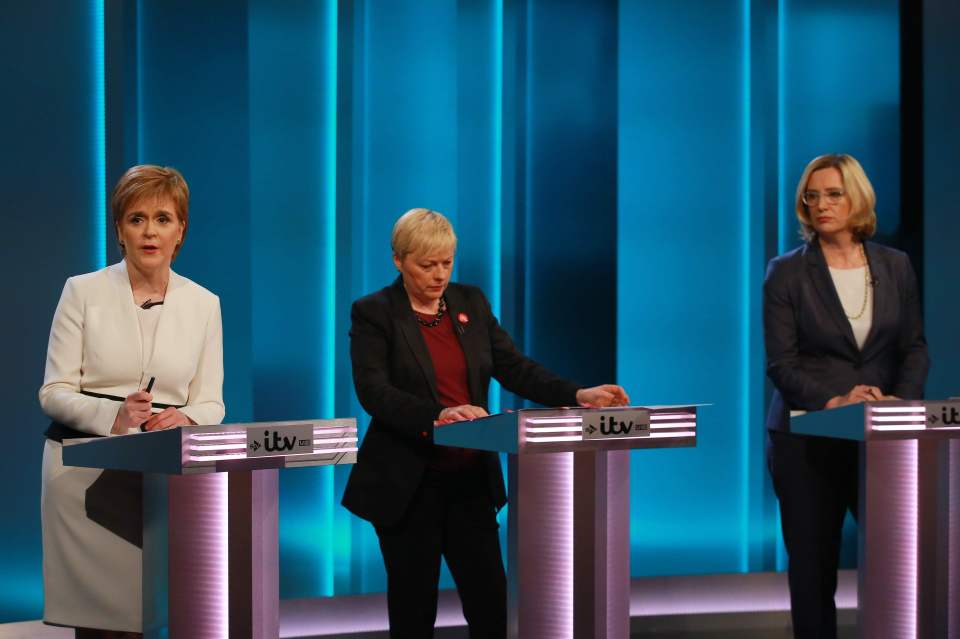 Holding her own . . . Eagle challenged BoJo during the EU debate