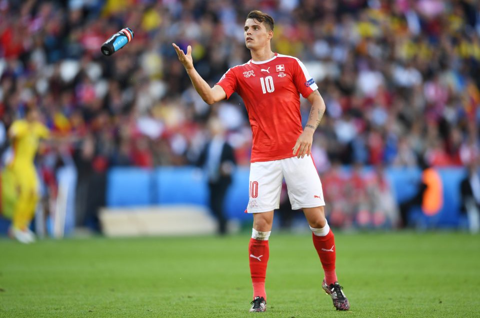 Switzerland midfield ace Granit Xhaka arrived for £30million before the Euros