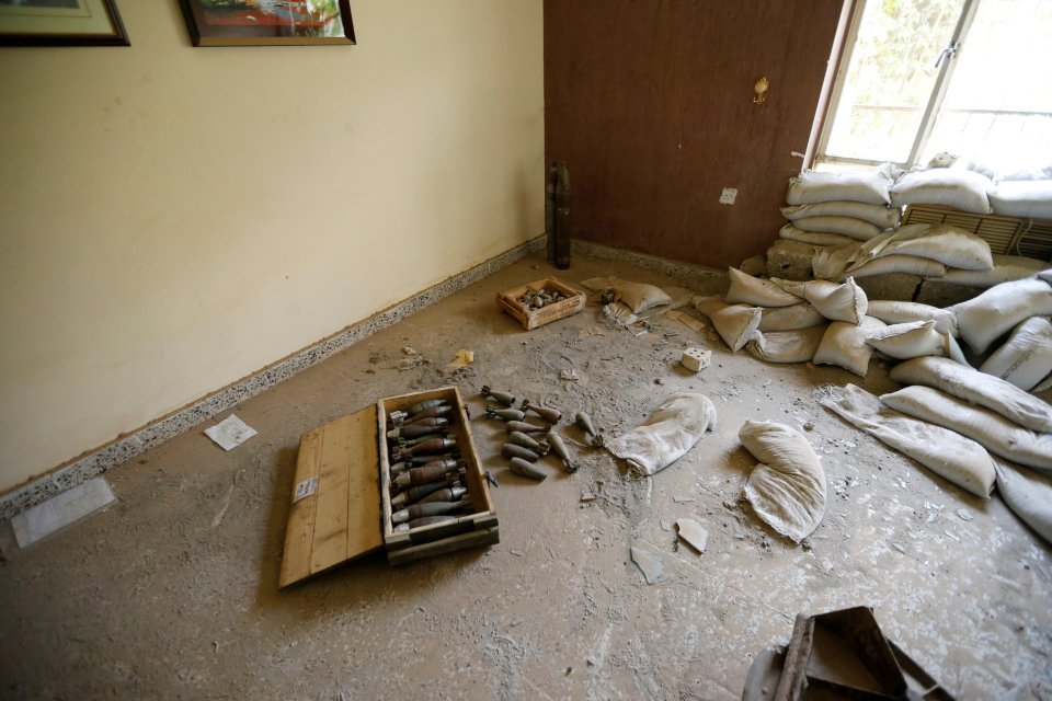 Fighters abandoned the city's many factories, which were re-purposed to produce explosives to be used in the ISIS holy war
