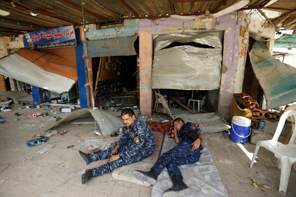 Security forces resting in the city know that their respite is only brief, as the ISIS retreat leaves more devastated cities to be prised from their grasp