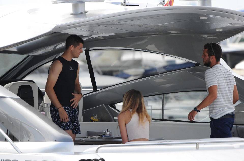 Alvaro Morata and wife