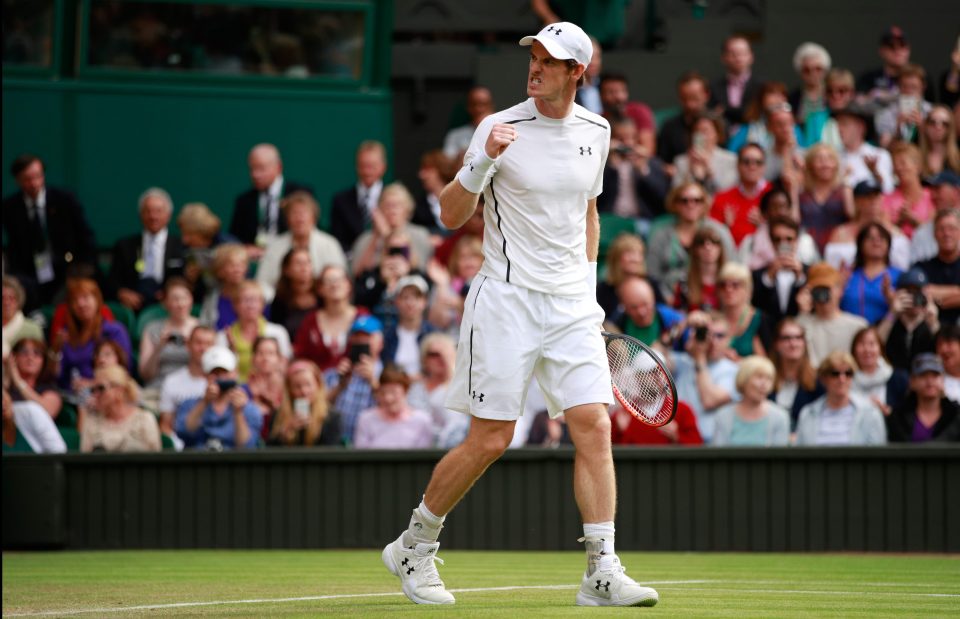 The Brit celebrates his second-round win over Lu Yen-Hsun on Thursday