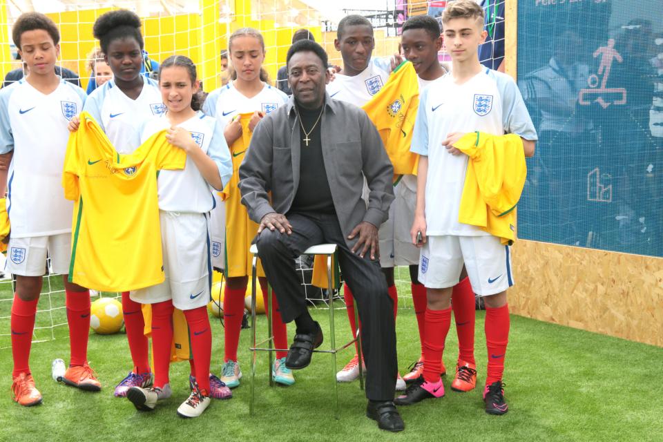 Pele was only recently in London taking part in the Make the Future festival
