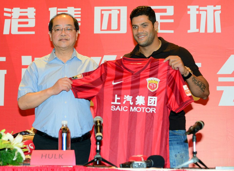 Hulk cost Shanghai SIPG £46.1million