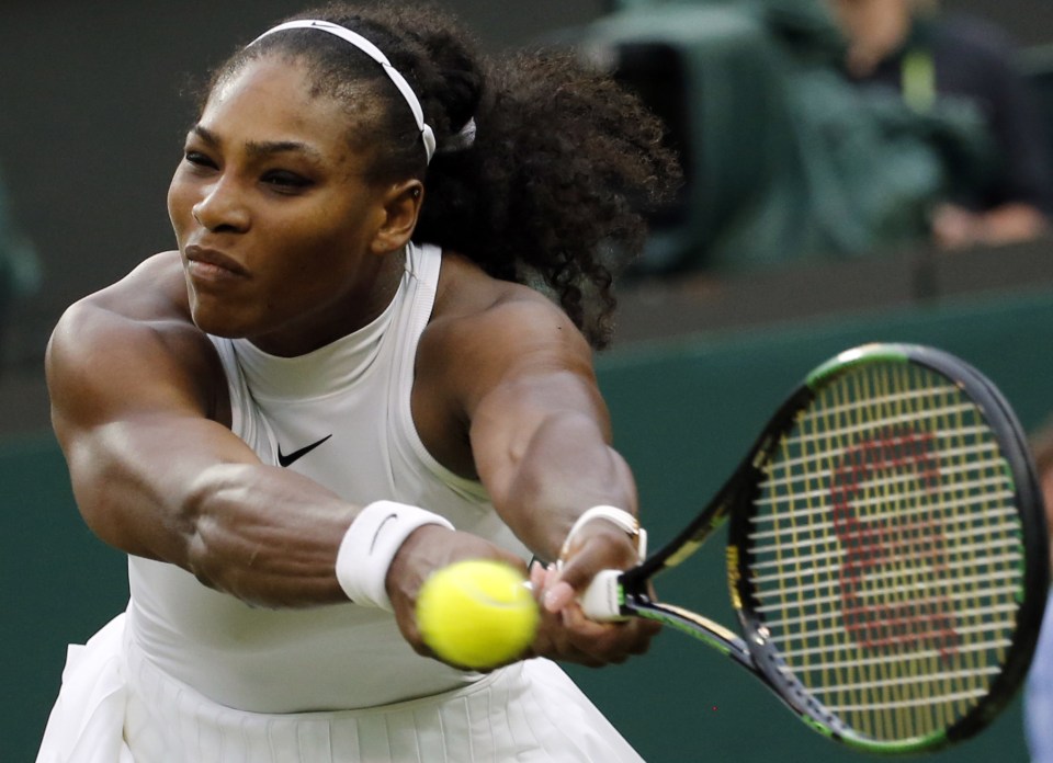 Serena Williams dropped the first set on Centre Court before battling back