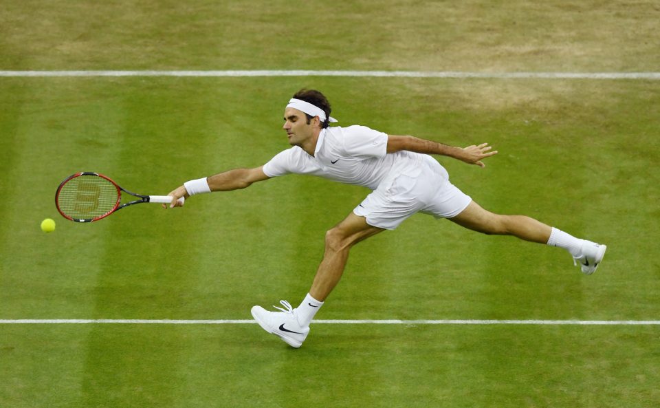 Federer was made to wait until gone 7pm but was efficient when he finally got on court