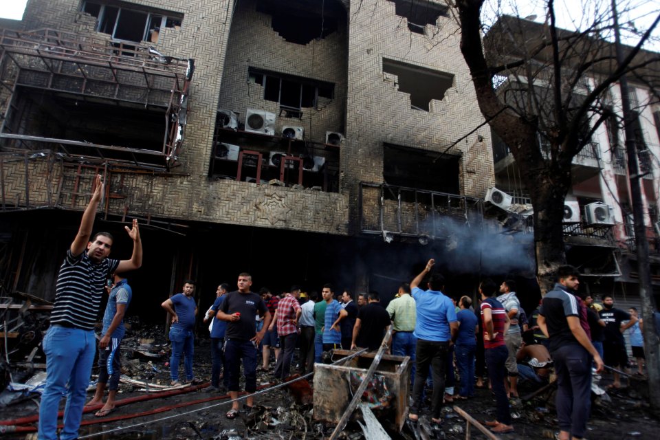The blast killed dozens and set fire to buildings surrounding the market