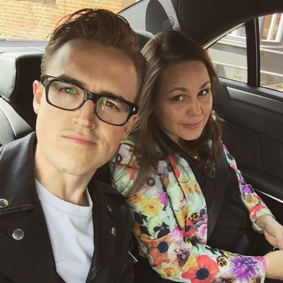 The couple have two sons together and Tom was clearly thrilled by his wife's surprise 
